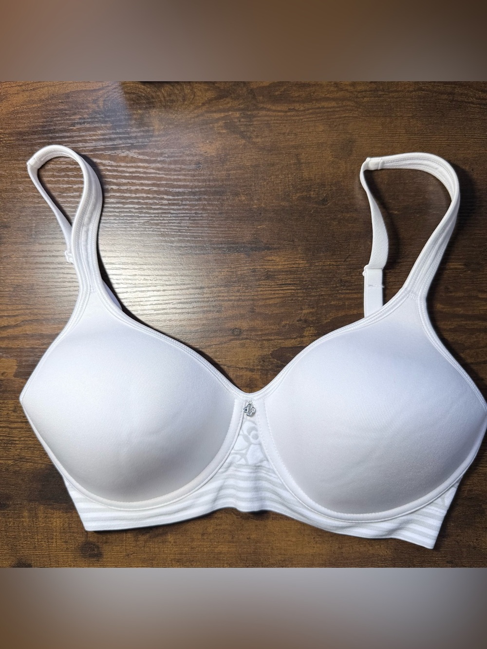 Breezies Smooth T-Shirt Bra — White 34C